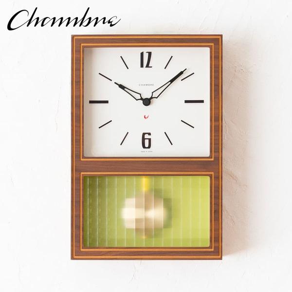 振り子時計 GLASS PENDULUM CLOCK CLASSIC 【WALNUT】