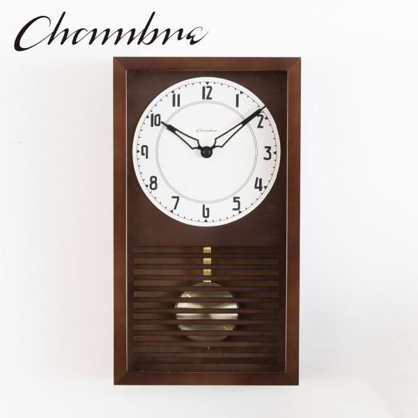 振り子時計 LATTICE PENDULUM CLOCK【DARK BROWN】