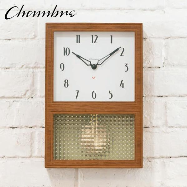 GLASS PENDULUM CLOCK EL STYLE 【CAFE BROWN】