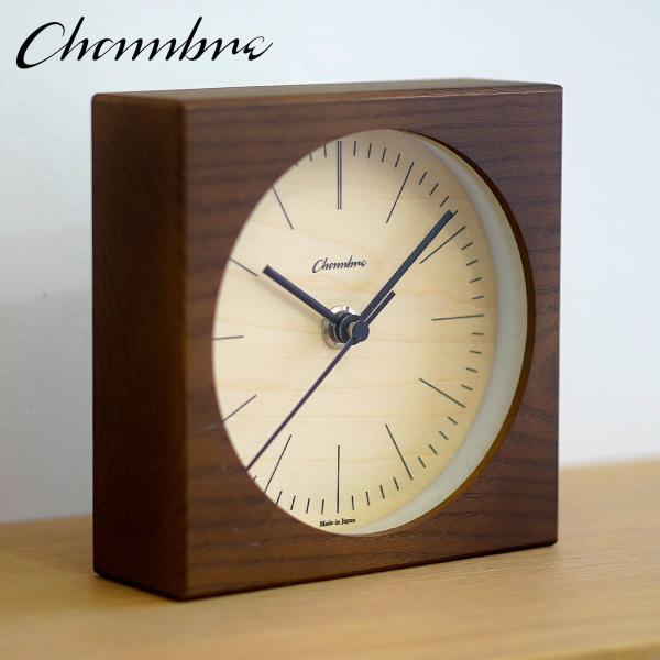 LINE DESK CLOCK 【DARK BROWN】