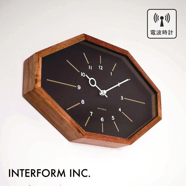 Belmonte ベルモンテ ウォールクロック 電波時計 ブラック CL-3024 BK