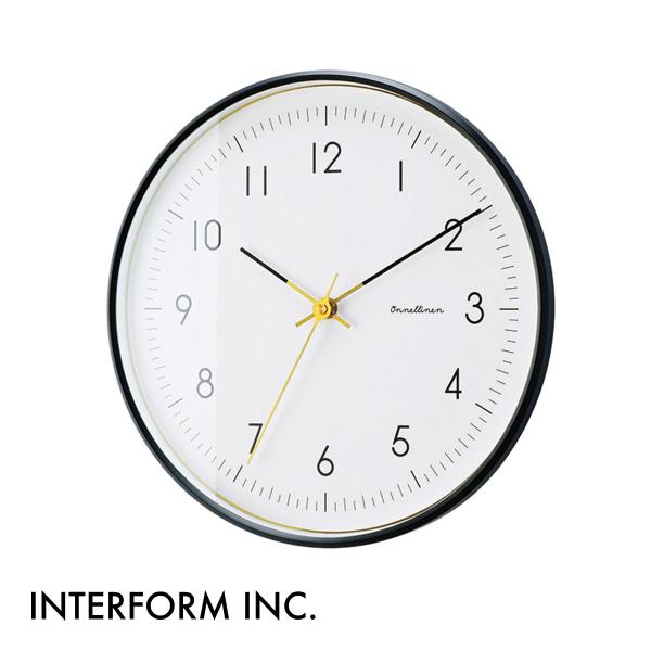 Onnela オンネラ ウォールクロック ブラック CL-4022 BK