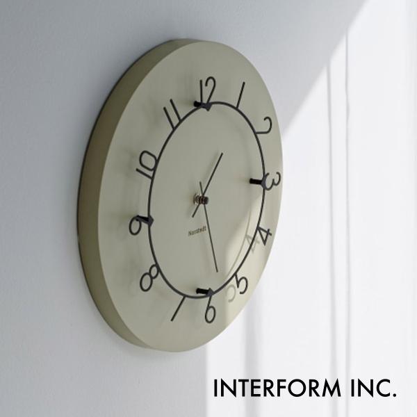 Luu ルウ ウォールクロック ベージュ CL-4317 BE