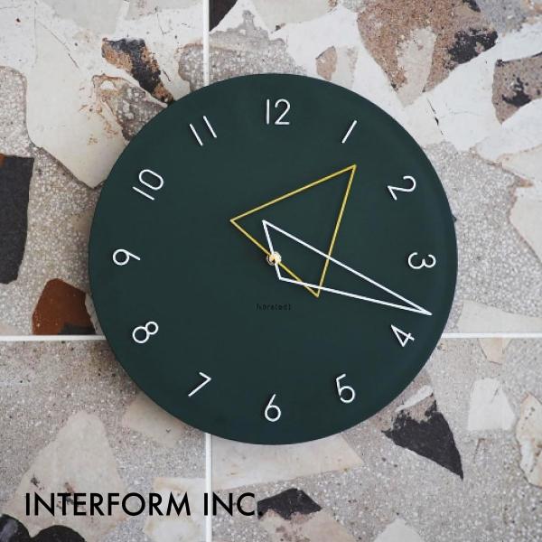 Kolmio コルミオ ウォールクロック グリーン CL-4342 GN