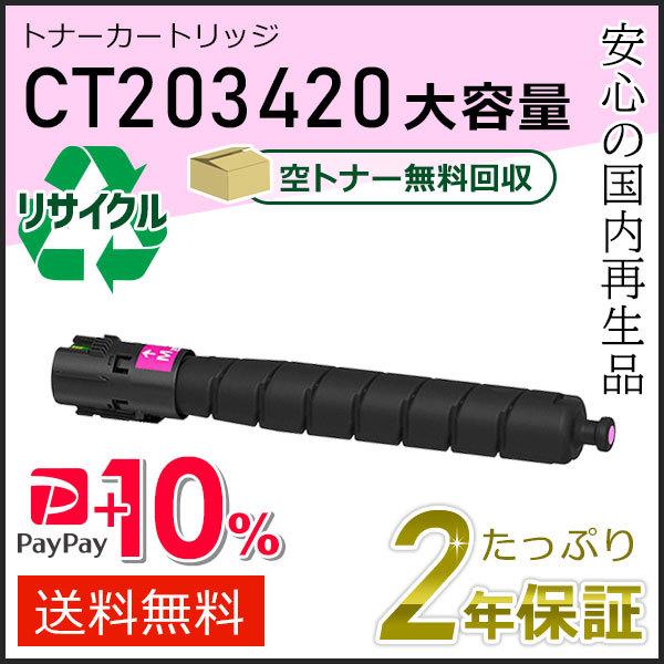 CT203420 ゼロックス用 大容量リサイクルトナーカートリッジ マゼンタ 即納タイプ