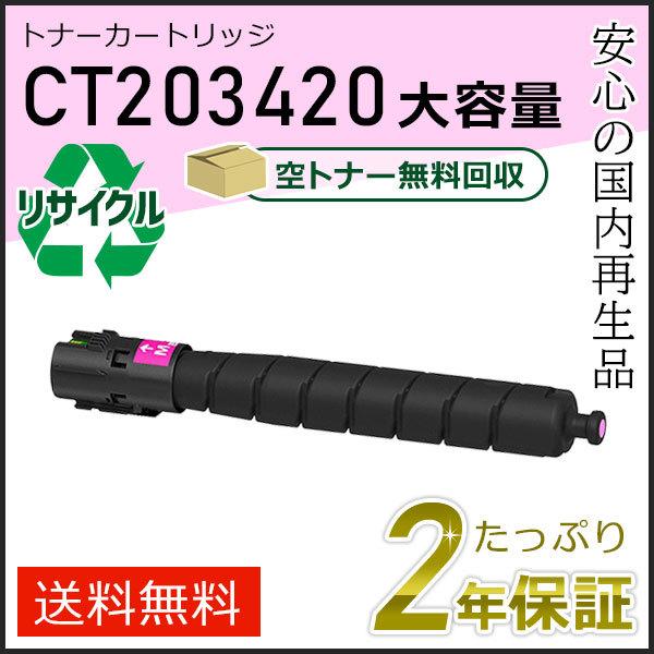 CT203420 ゼロックス用 大容量リサイクルトナーカートリッジ マゼンタ 即納タイプ