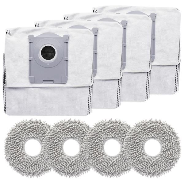 エコバックス T50 OMNI / T50 Pro OMNI用モップ、抗菌ゴミパック 互換交換パーツ...