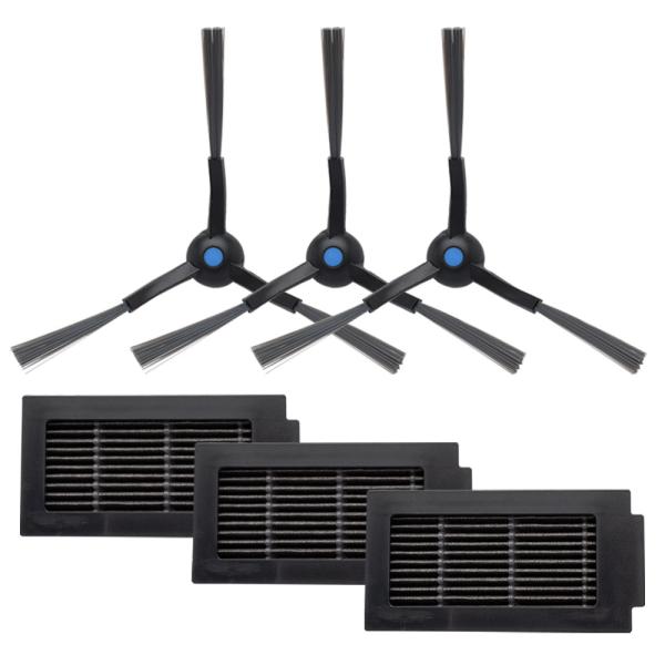 エコバックス T50 OMNI / T50 Pro OMNI用 サイドブラシ、抗菌フィルター 互換交...