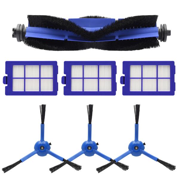 ユーフィー ロボバック X8用 サイドブラシ×3個 フィルター×3個 回転ブラシ×1個 交換パーツ7...