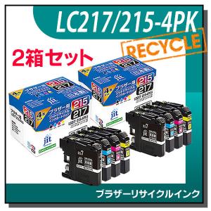 ブラザー対応 LC217/215-4PK 大容量タイプ 対応 ジット リサイクルインク JIT-B2172154P 4色セット×2箱｜runner