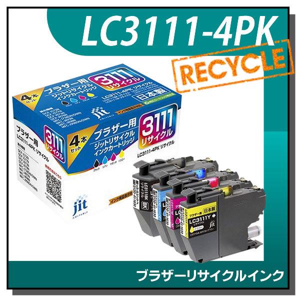 ブラザー対応 LC3111-4PK 対応 ジット リサイクルインク JIT-B31114P 4色セッ...