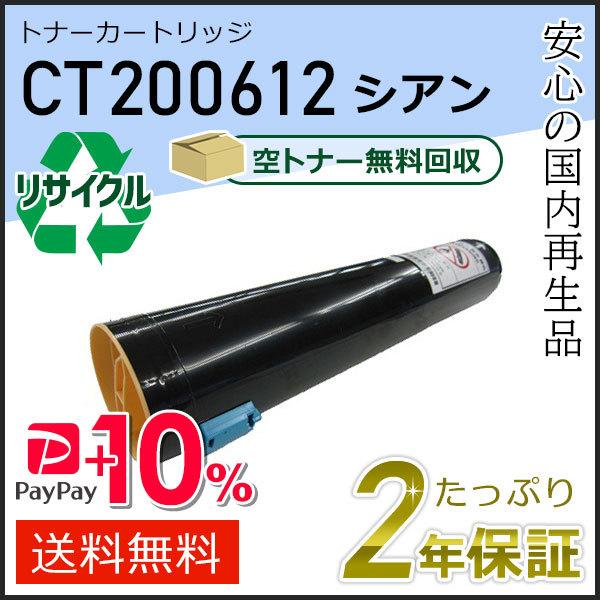 CT200612 ゼロックス用 リサイクルトナーカートリッジ シアン 現物タイプ