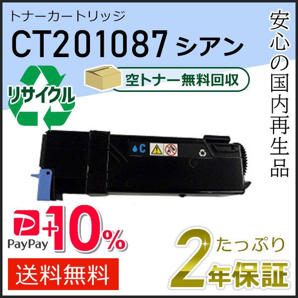 CT201087 ゼロックス用 大容量 リサイクルトナーカートリッジ シアン 即納タイプ