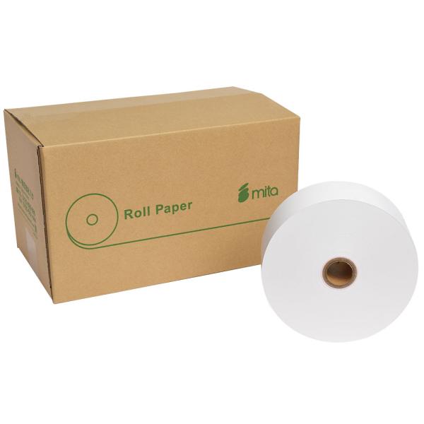 券売機用ロール紙 紙幅57.5mm×150mm×25.4mm (1インチ)  白紙 紙厚 105μ ...