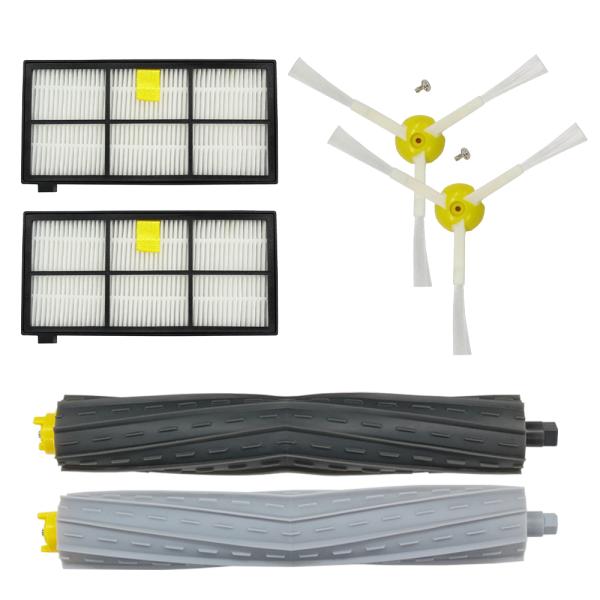 ルンバ 800 / 900 シリーズ用 互換品 消耗品セット ダストカットフィルター×2個 エッジク...