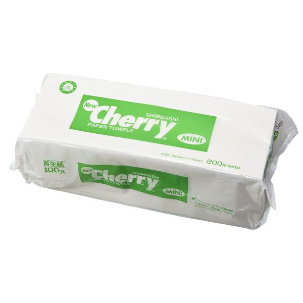 ニューチェリー ミニタオル ペーパータオル （エコノミー/220×170mm） 200枚×10個