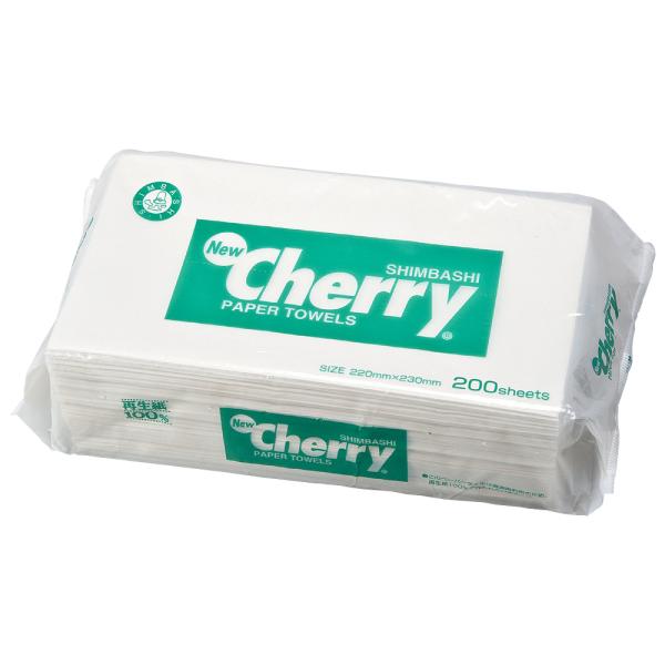 ニューチェリー ペーパータオル （レギュラー/220×230mm） 200枚×10個