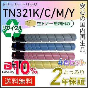 TN321 リサイクルトナー 4色セット コニカミノルタ用 現物タイプ｜runner