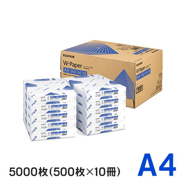 FUJIFILM コピー用紙 W-Paper A4 5000枚 ZGAA1280 富士フィルム