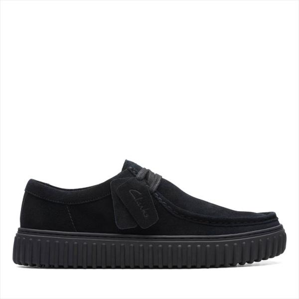 クラークス Clarks TORHILL LO トーヒルロー メンズ ユニセックス ブラックスエード...