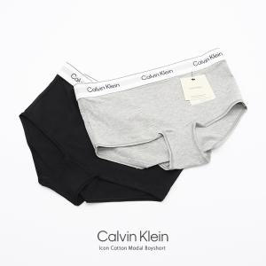 並行輸入品 ショーツ カルバンクライン CALVIN KLEIN レディース QF8527 IconCotton ModalBoyshort パンツ ボクサーパンツ アンダーウェア 下着 ボーイショーツ