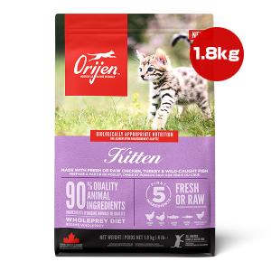 オリジン キトゥン 1.8kg ▽t ペット フード 猫 キャット ドライ ORIJEN【正規品】｜runpet