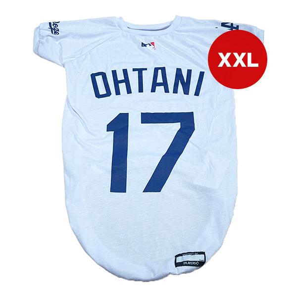 MLB公認 ロサンゼルス ドジャース 大谷翔平選手モデルユニフォーム Ｔシャツ ホワイト XXLサイ...
