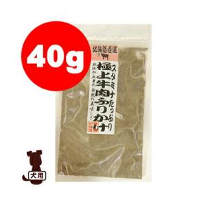 ☆スタミナたっぷり 極上牛肉ふりかけ 40g T・Iコーポレーション ▼g ペット フード 犬 ドッ...