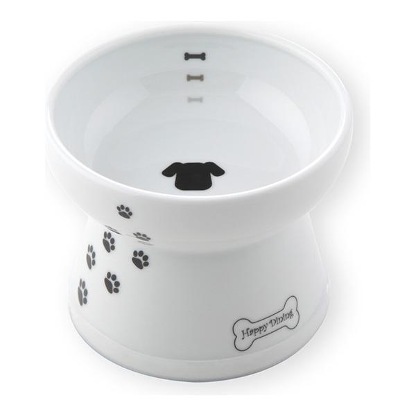 ハッピーダイニング 脚付フードボウル 犬柄・犬用 シリコン付き 猫壱 ▼a ペット グッズ 犬 ドッ...