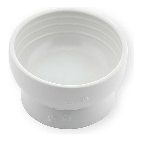 ハッピーダイニング 猫用 脚付ウォーターボウル ホワイト 猫壱 ▼a ペット グッズ 猫 キャット ...