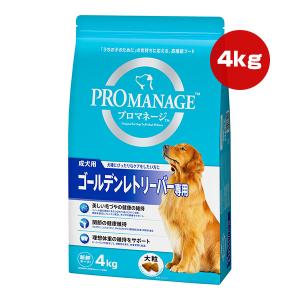 プロマネージ 成犬用 ゴールデンレトリーバー専用 大粒 4kg マースジャパン ▼a ペット フード 犬 ドッグ 毛づや 関節 体重｜runpet