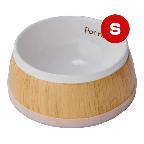 犬用食器 Porta 木目調食器 Ｓ ペティオ ▼a ペット グッズ 犬 ドッグ 電子レンジOK 食...