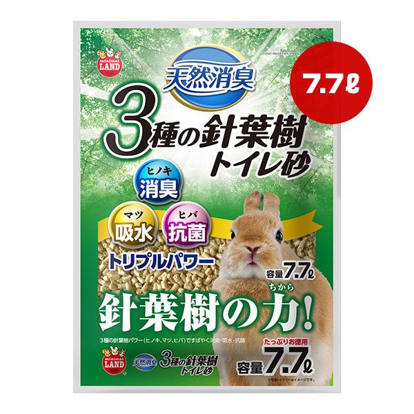 天然消臭 ３種の針葉樹 トイレ砂 7.7L マルカン ▼a ペット グッズ うさぎ ミニマルランド ...