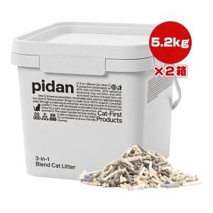 3in1ミックス猫砂 バケツタイプ 5.2kg×2箱 pidan JP ▼a ペット グッズ 猫 キャット トイレ 多頭飼い 衛生用品｜runpet