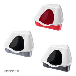 小動物用 コーナートイレ アソート ファープラスト  w ペット グッズ うさぎ 色指定不可 NORA 3C TOILET ferplas