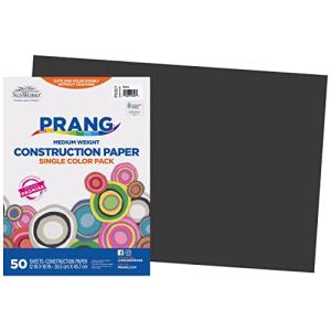 Construction Paper  58 lbs.  12 x 18  Black  50 Sheets/Pack () 【並行輸入】｜runsis-store