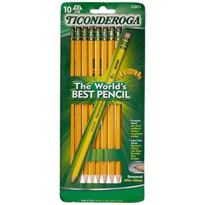 (1-pack) - Dixon Ticonderoga No.2 Soft Pencil  Yellow  10 Count(1- 【並行輸入】｜runsis-store