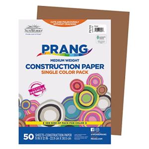 Construction Paper  58 lbs.  9 x 12  Brown  50 Sheets/Pack () 【並行輸入】｜runsis-store