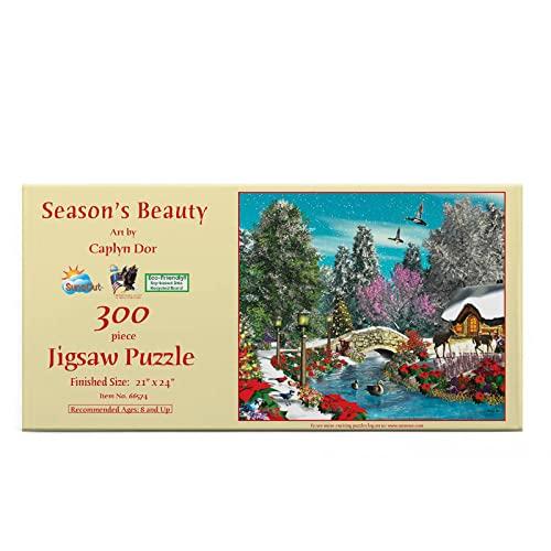 Season&apos;s Beauty 300 pc Jigsaw Puzzle by SunsOut 【並...