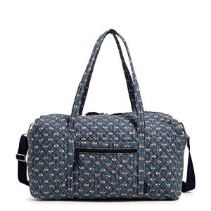 Vera Bradley レディース コットン Lサイズ トラベルダッフルバッグ  Bees Navy - リサイクルコットン  O 【並行輸入】｜runsis-store