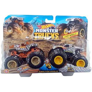 Hot Wheels Monster Trucks Demolition Doubles HW Safari VS Wild Str 【並行輸入】｜runsis-store