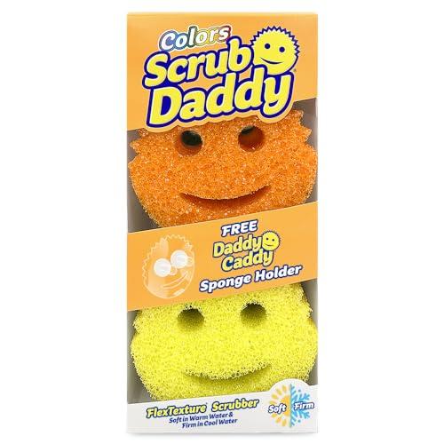 Scrub Daddy Colors 6ct + Daddy Caddy - 傷がつかない多目的ディ...