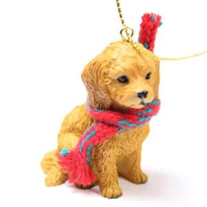 ゴールデンドゥードル 小さな犬のクリスマスオーナメント 【並行輸入】｜runsis-store