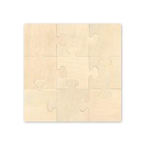 木製パズルカットアウトセット - 9ピース - 7.9 x 7.9インチのパズルを作りましょう 【並行輸入】｜runsis-store