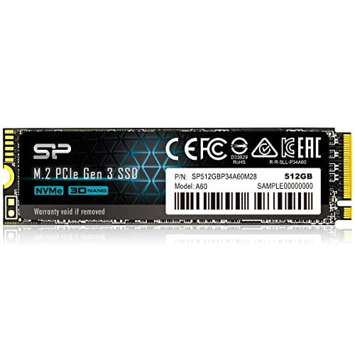 Silicon Power 512GB NVMe M.2 PCIe Gen3x4 2280 SSD ...