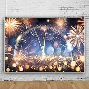 Yeele 10x8ft Happy New Year Backdrops Sparkling Fireworks Bokeh Ha 【並行輸入】｜runsis-store