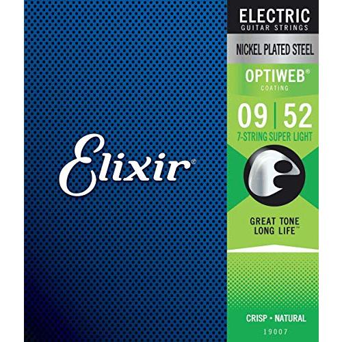 Elixir エレキギター弦 OPTIWEB 7弦 Super Light .009-.052 19...