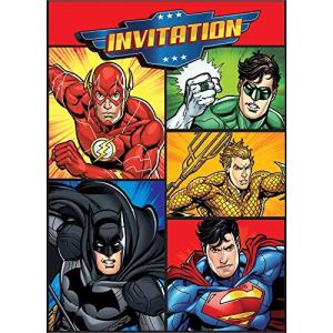 Justice League Party Invitations 8 per Pack 【並行輸入】｜runsis-store