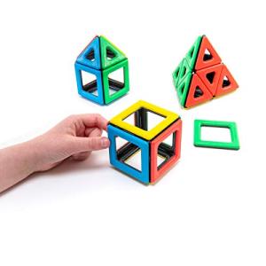 Polydron Kids 磁気教育用組み立てセット - マルチカラー - 開発クリエイティブ組み立てキット - ジオメトリ 3D  【並行輸入】｜runsis-store