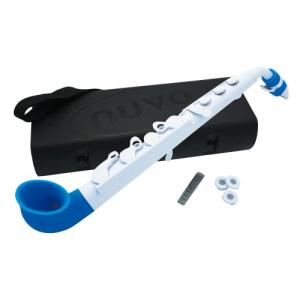 NUVO ヌーボ プラスチック製管楽器 完全防水仕様 サックス C調 jSax 2.0 White/Blue N520JWBL (専 【並行輸入】｜runsis-store